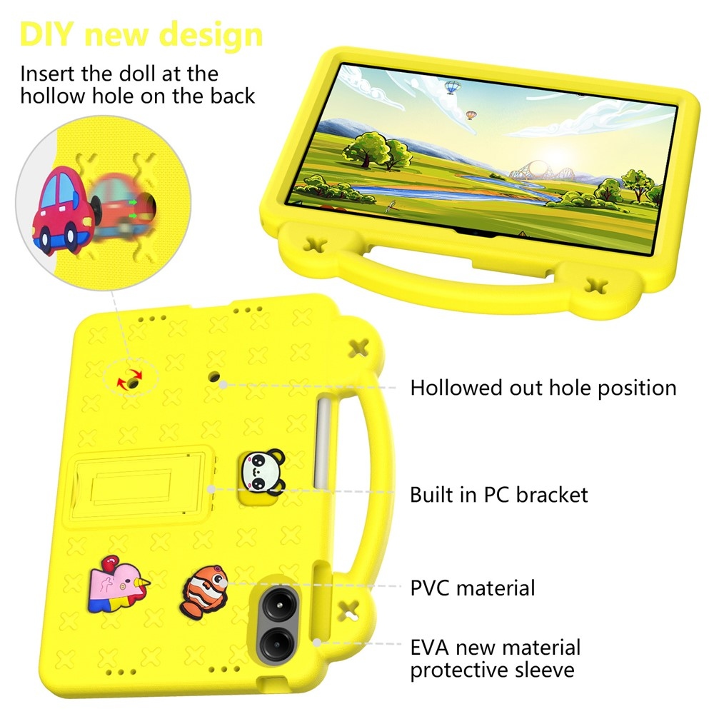 Kids odolný obal na tablet Xiaomi Redmi Pad 2 Pro - žltý