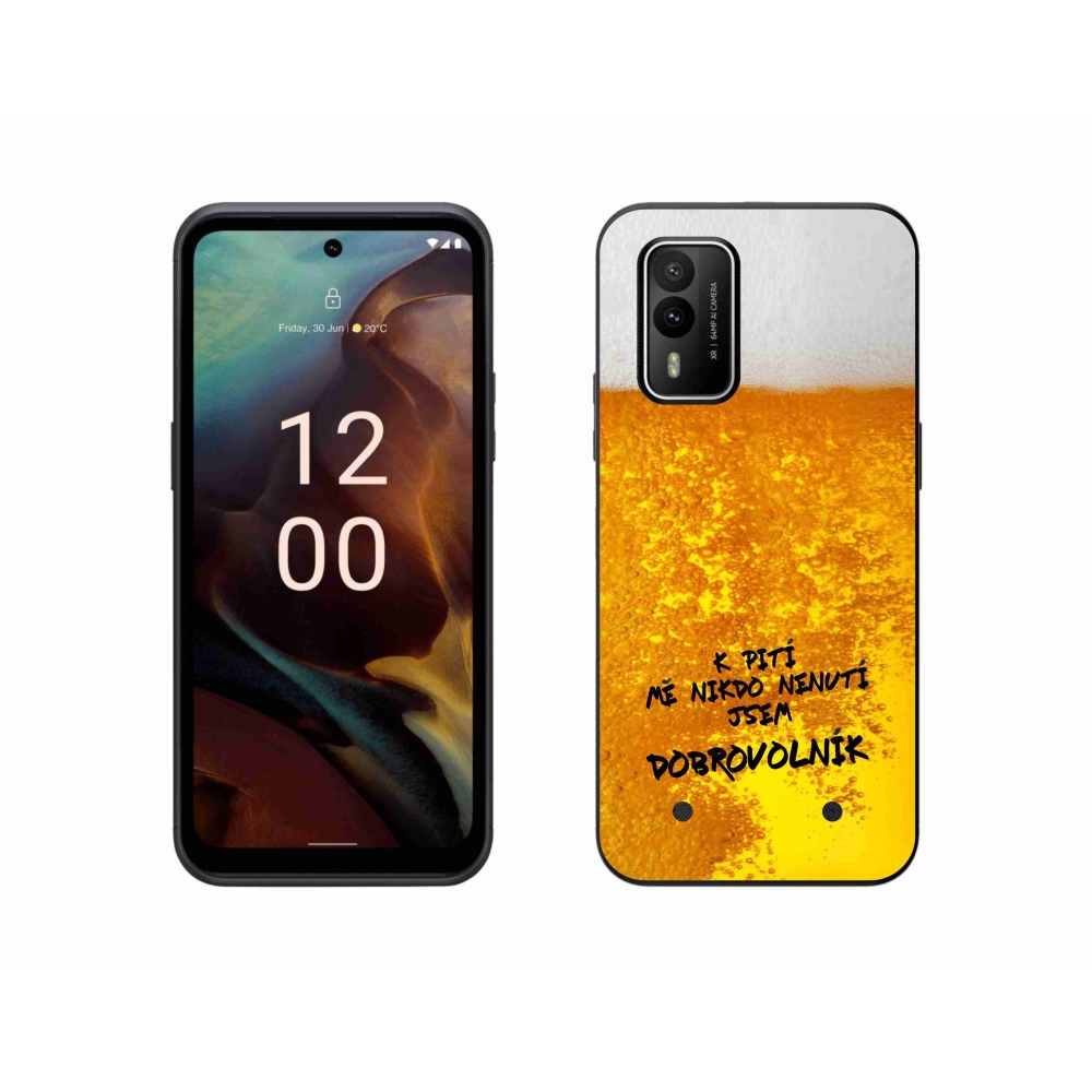 Gélový kryt mmCase na Nokia XR21 - pivný motív 4