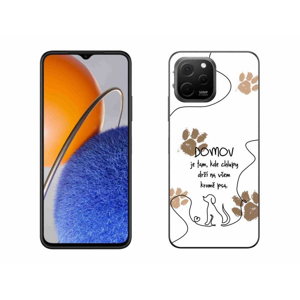 Gélový kryt mmCase na Huawei Nova Y61 - psí motív biele pozadie