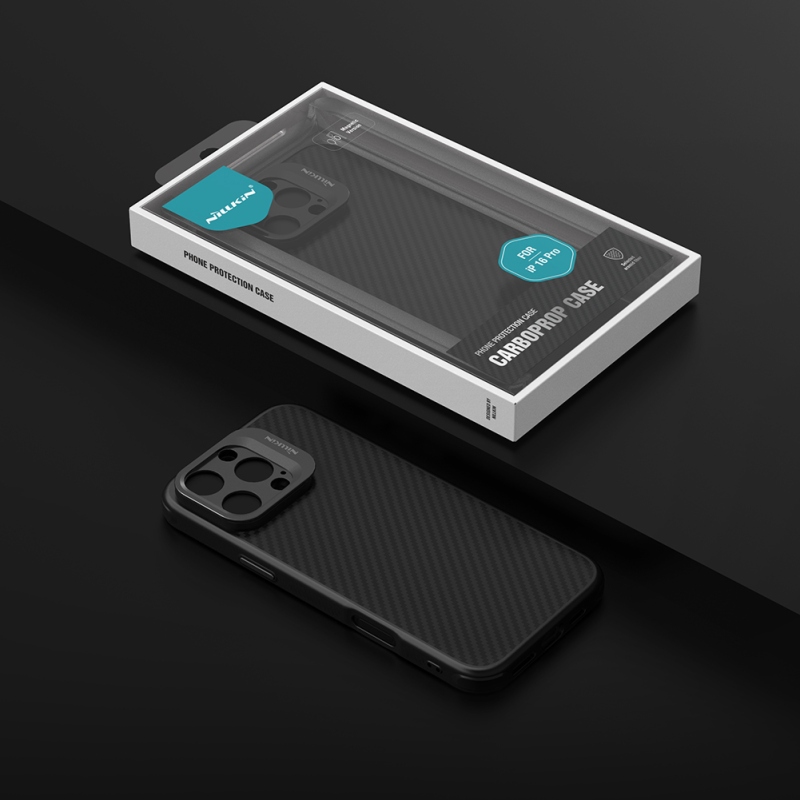 Nillkin CarboProp Aramid Magnetic Zadný Kryt pre Apple iPhone 16 Pro Black
