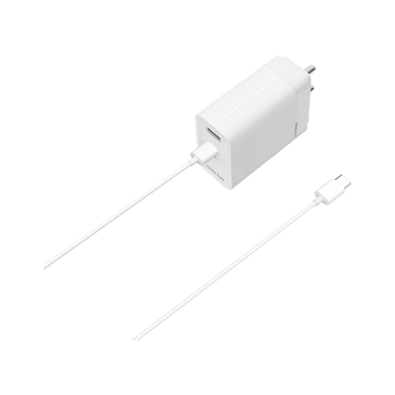 Cestovná nabíjačka Oppo SuperVOOC USB-C 100 W + dátový kábel USB-C, biela