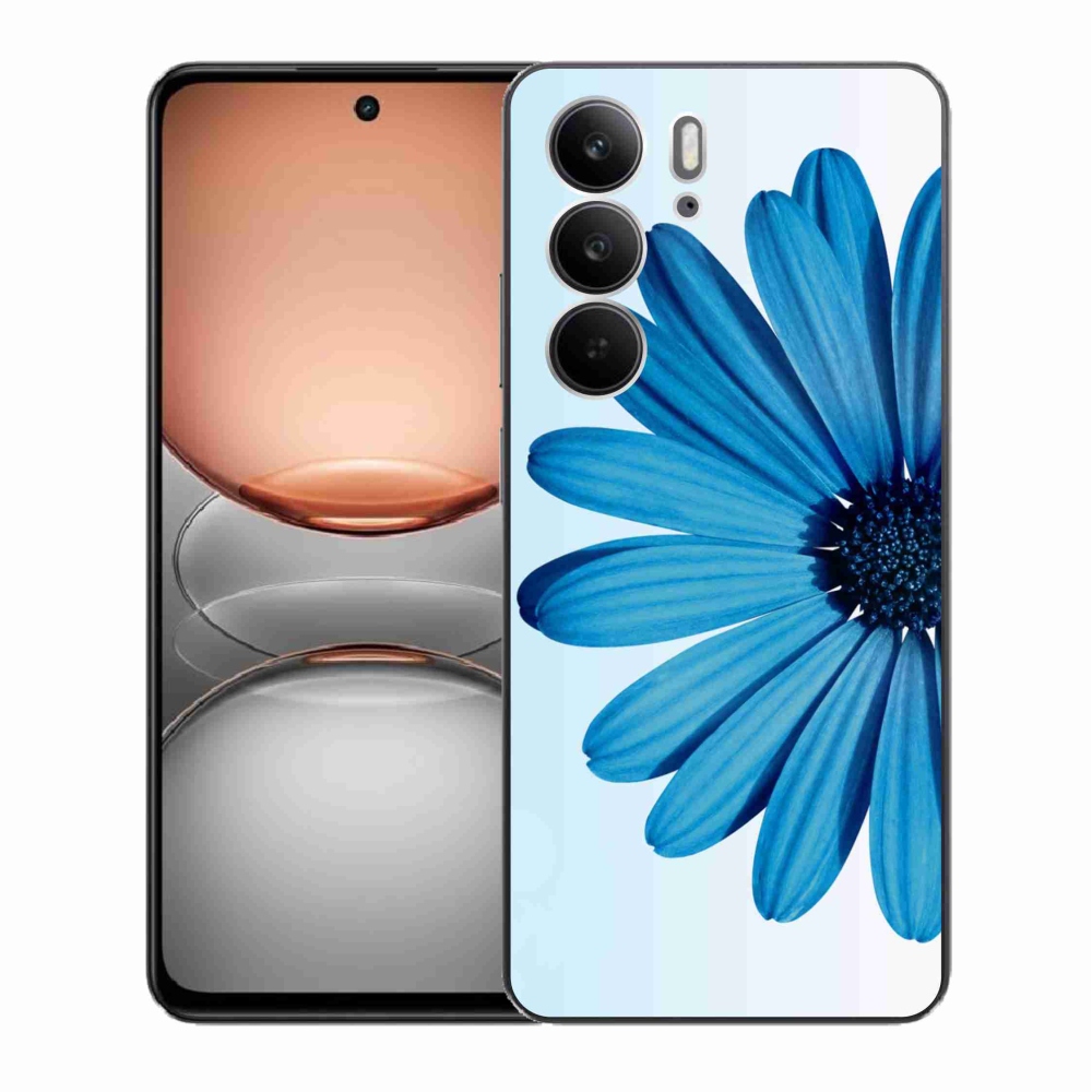 Gélový kryt mmCase na Realme C75 - modrá margaréta