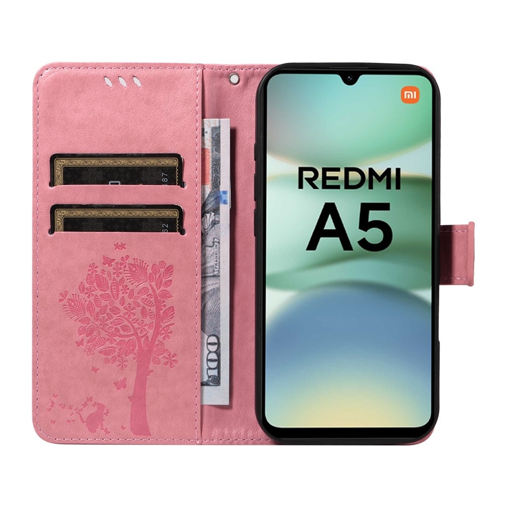 Trees knižkové puzdro na Xiaomi Redmi A5 (173.45x79.35x8.45mm) - ružové