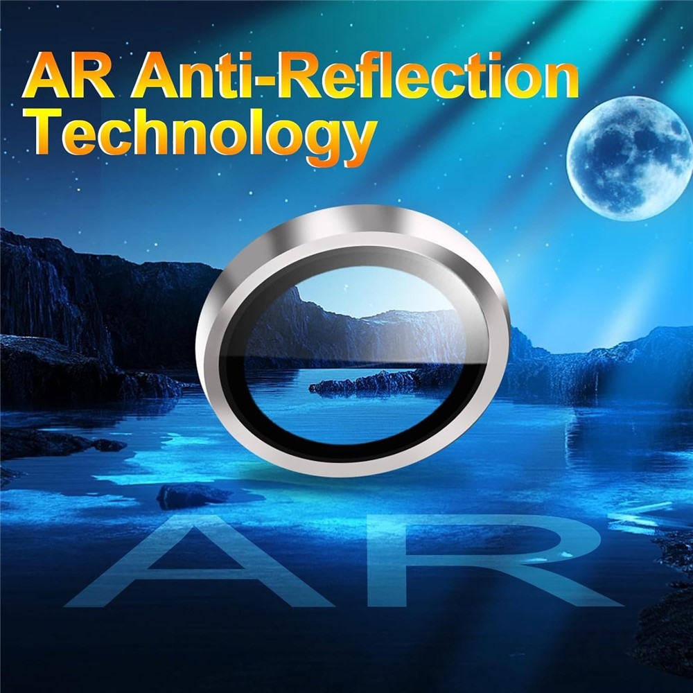 KLB sklo šošovky fotoaparátu na Samsung Galaxy A15 4G/5G (samostatné sklá) - strieborné