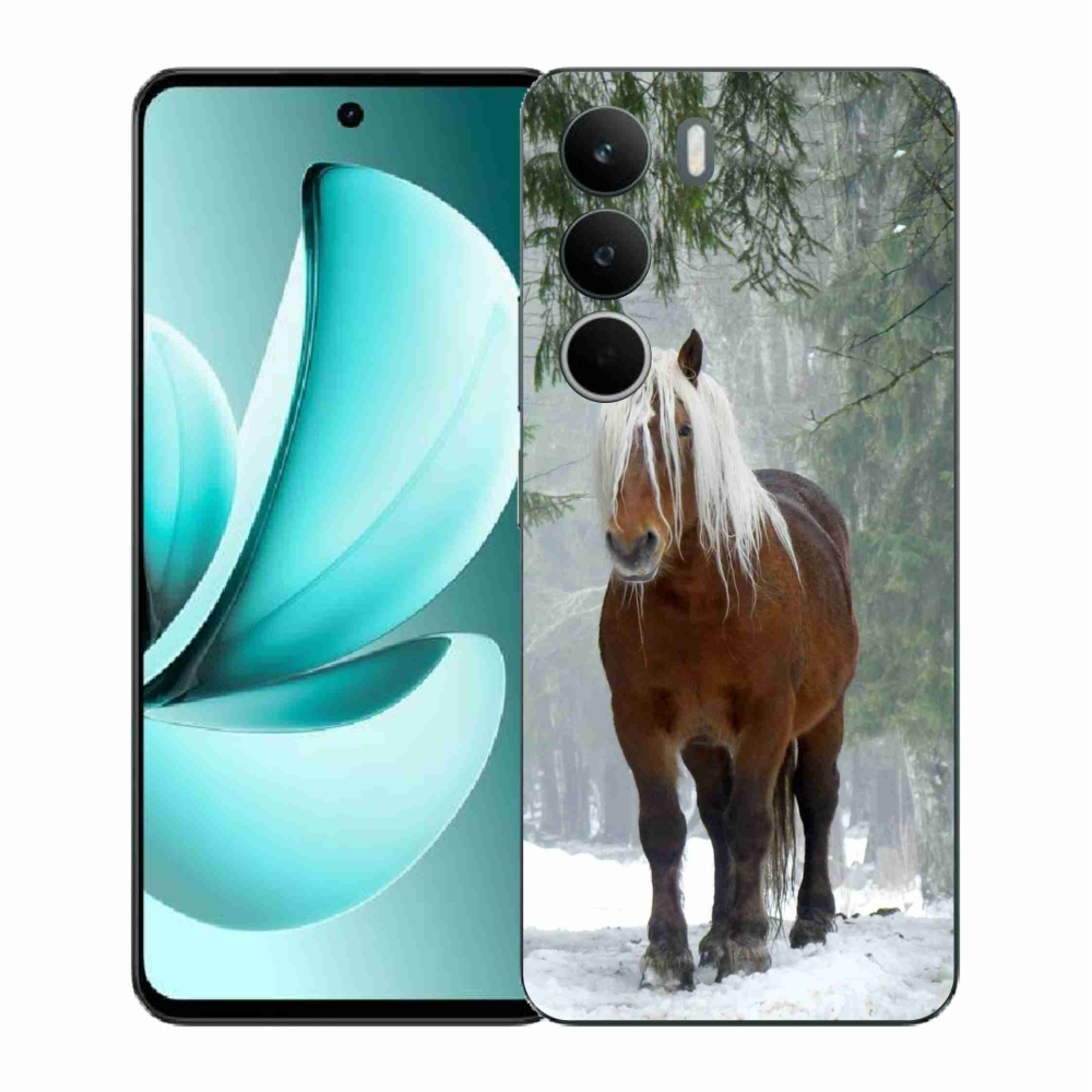 Gélový kryt mmCase na Realme C71 - kôň v lese