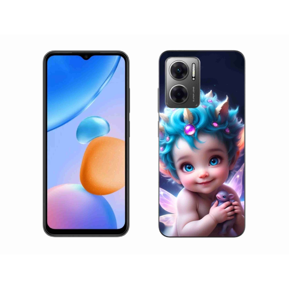 Gélový kryt mmCase na Xiaomi Redmi 10 5G - dieťa s motýlími krídlami