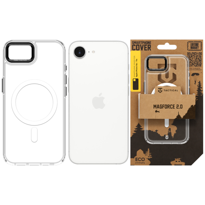 Tactical MagForce 2.0 Puzdro pre Apple iPhone 16e/17e, čierne