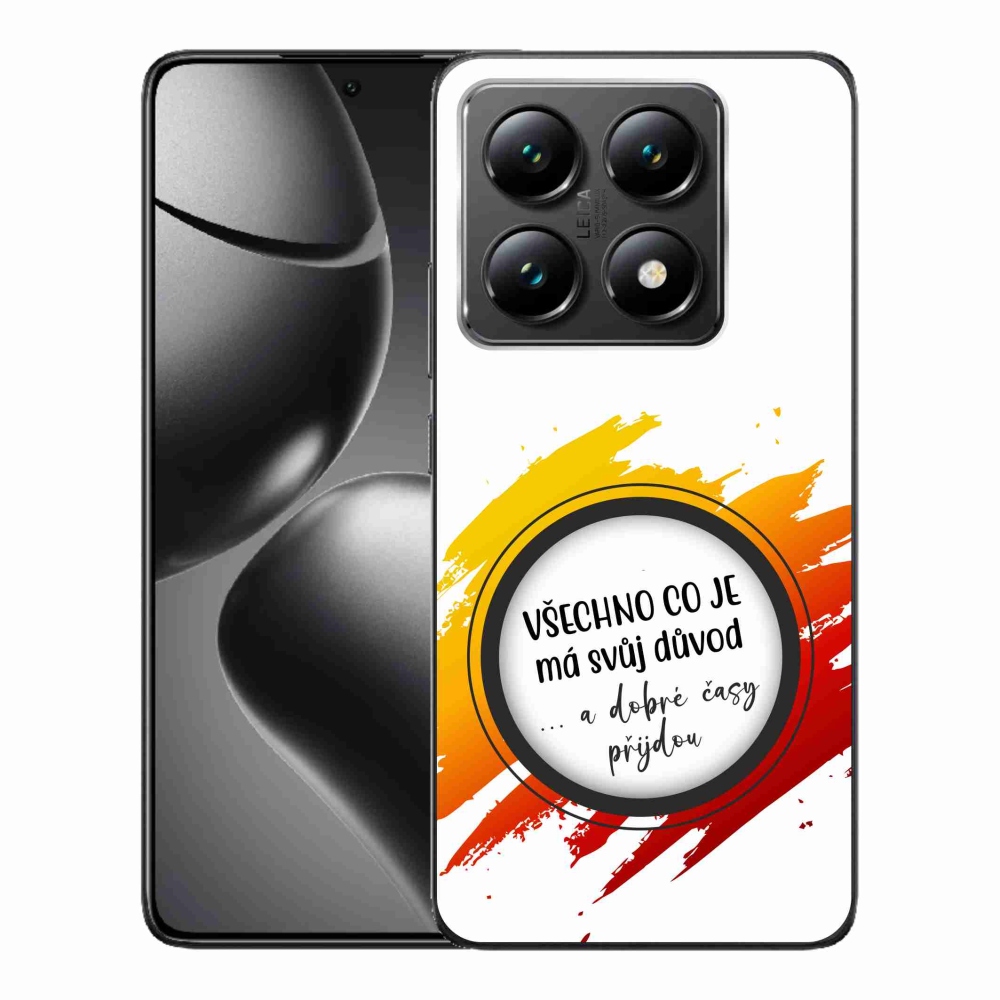 Gélový kryt mmCase na Xiaomi 14T - citát 3 biele pozadie