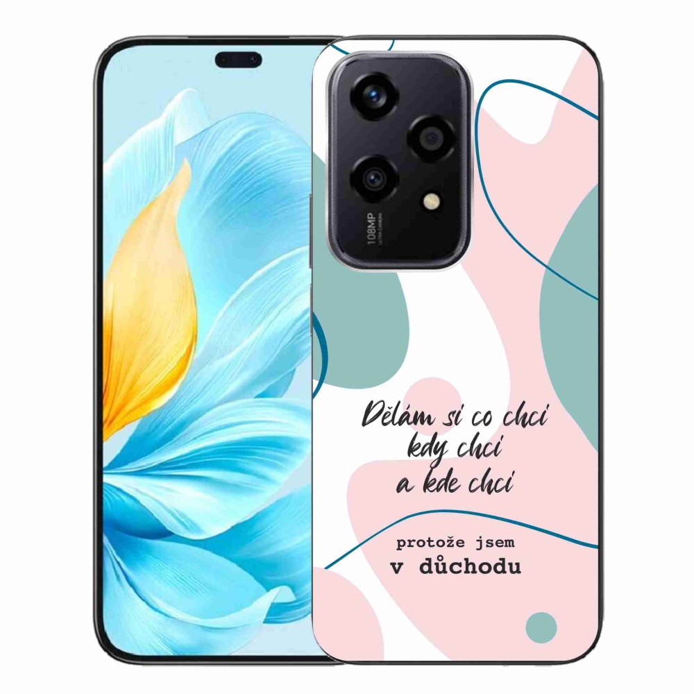 Gélový kryt mmCase na Honor 200 Lite 5G - vtipný text 10 biele pozadie