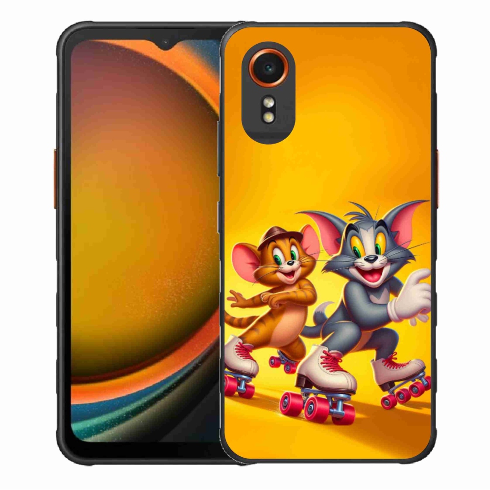 Gélový kryt mmCase na Samsung Galaxy Xcover 7 - tom a jerry