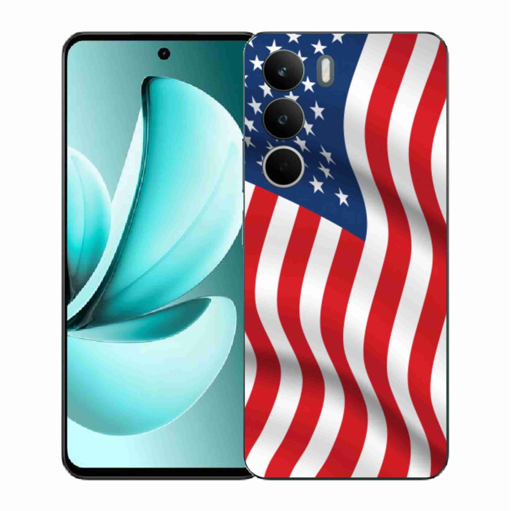 Gélový kryt mmCase na Realme C71 - USA vlajka