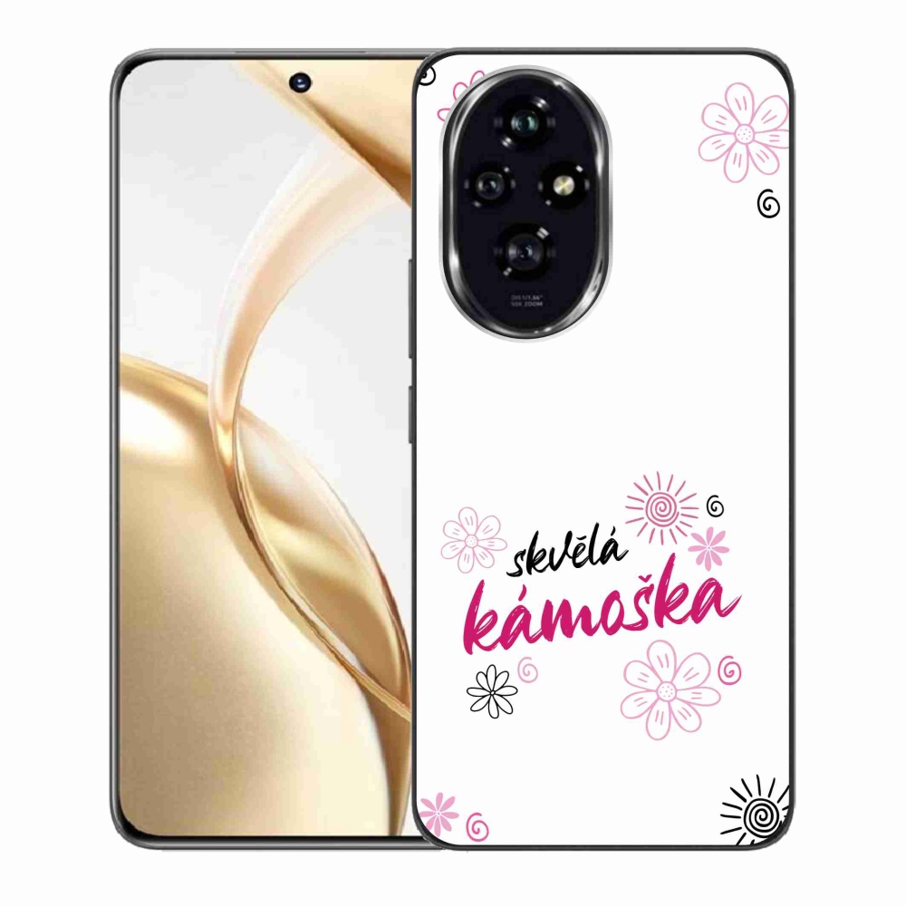 Gélový kryt mmCase na Honor 200 5G - skvelá kamoška biele pozadie