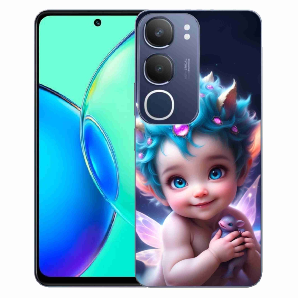Gélový kryt mmCase na Vivo Y19s - dieťa s motýlími krídlami