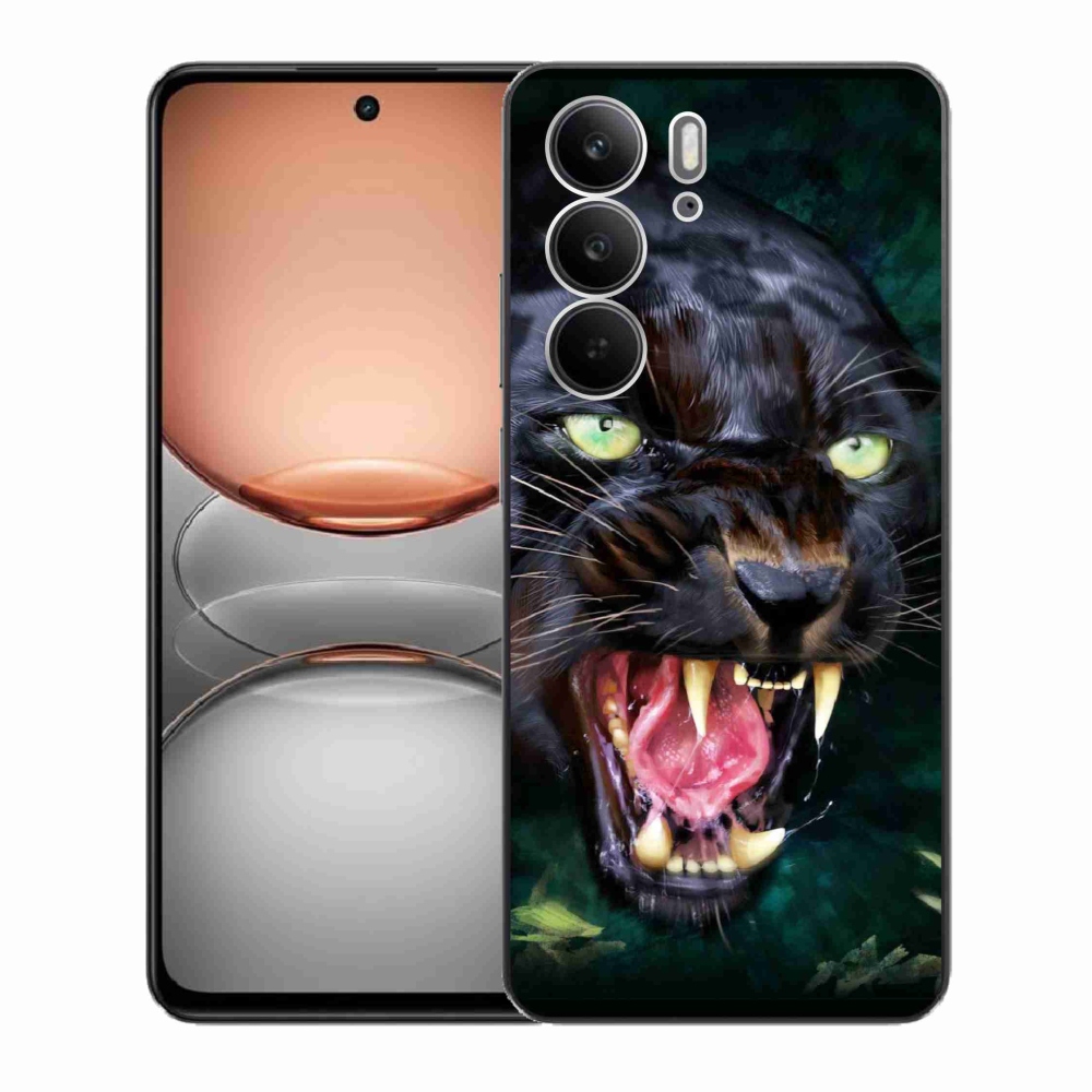 Gélový kryt mmCase na Realme C75 - rozzúrený čierny panter