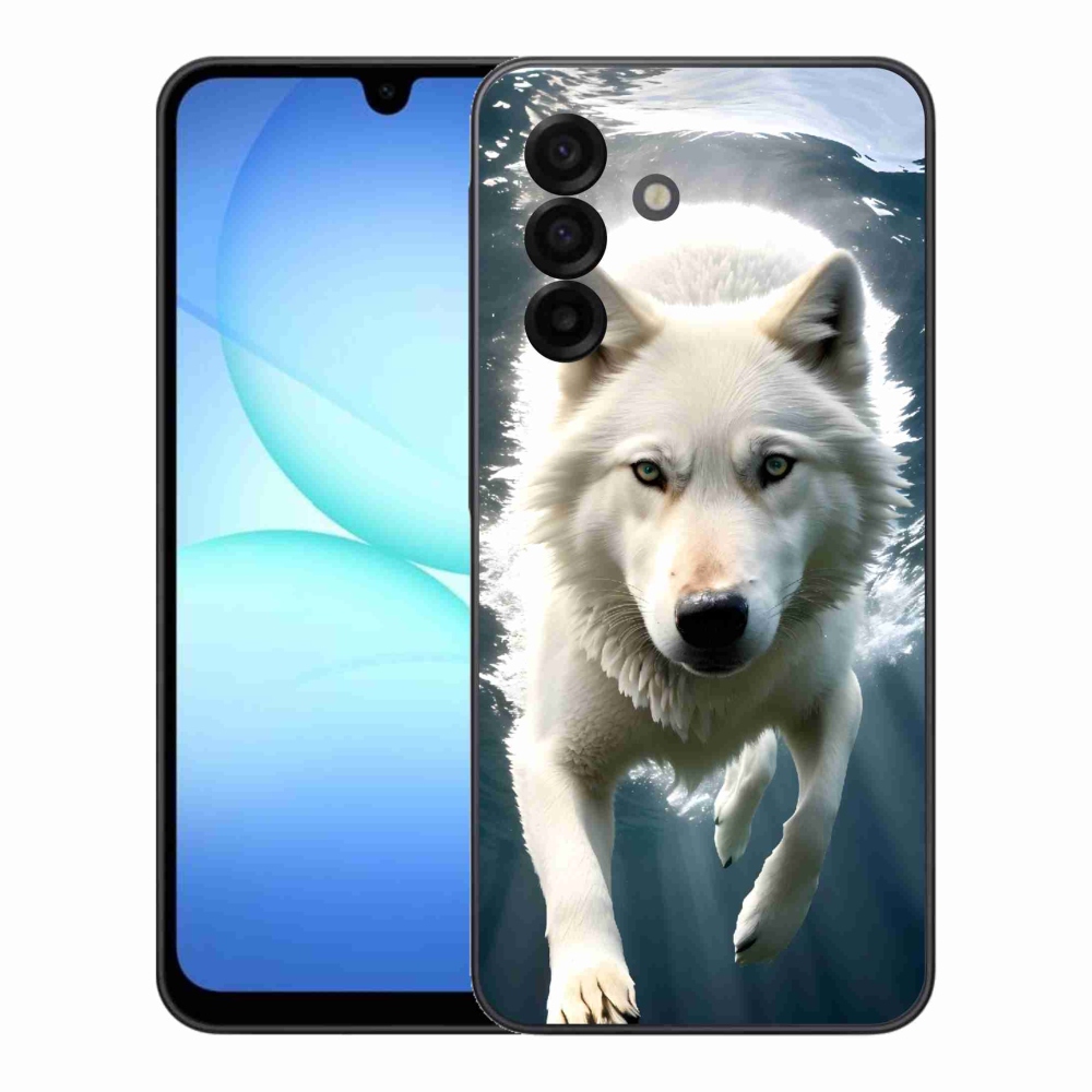 Gélový kryt mmCase na Samsung Galaxy A17 5G - biely vlk