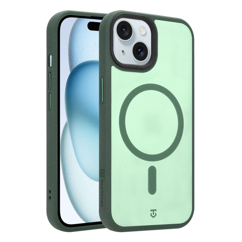 Tactical MagForce Hypersand puzdro pre Apple iPhone 15 v farbe Forest Green