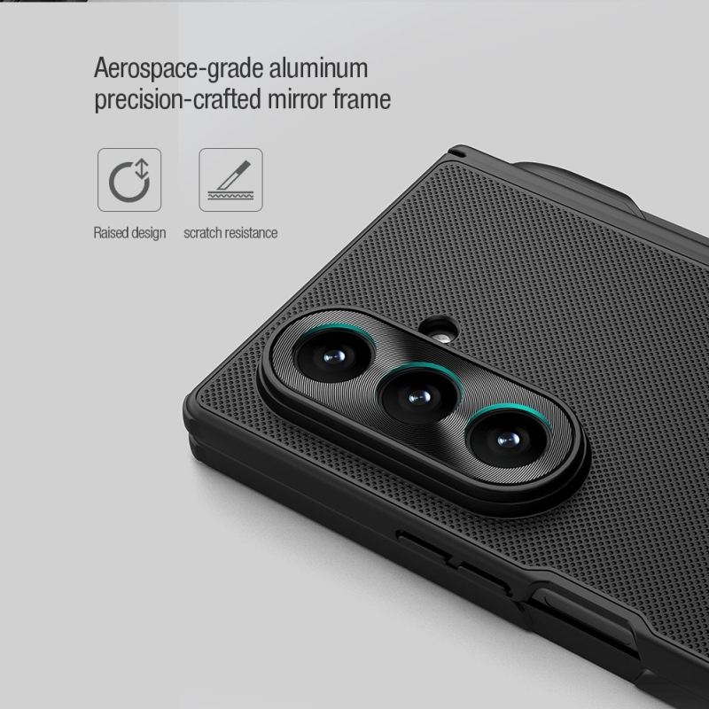 Nillkin Super Frosted FOLD Zadný kryt s magnetickým otvorom na pero pre Samsung Galaxy Z Fold 7 Black