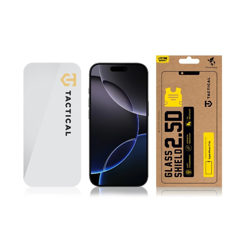 Taktický sklenený štít 2,5D sklo pre Apple iPhone 17 Air Clear