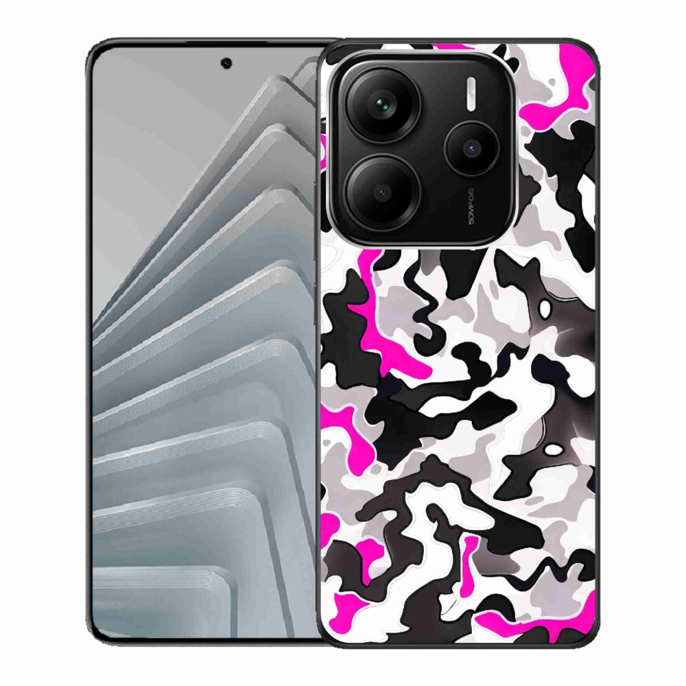 Gélový kryt mmCase na Xiaomi Redmi Note 14 5G - maskáčový vzor 5