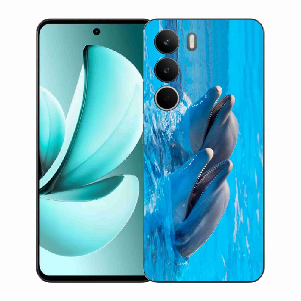 Gélový kryt mmCase na Realme C71 - delfíny