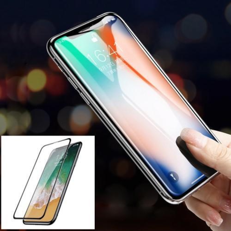 Kong celoplošné ochranné sklo na mobil iPhone X