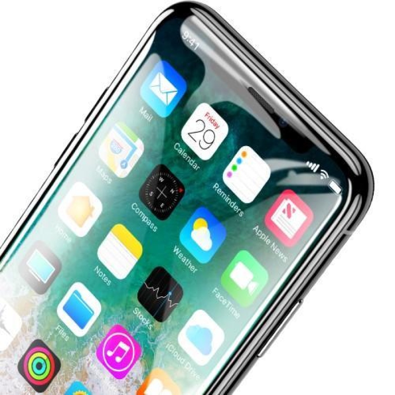 Kong celoplošné ochranné sklo na mobil iPhone X