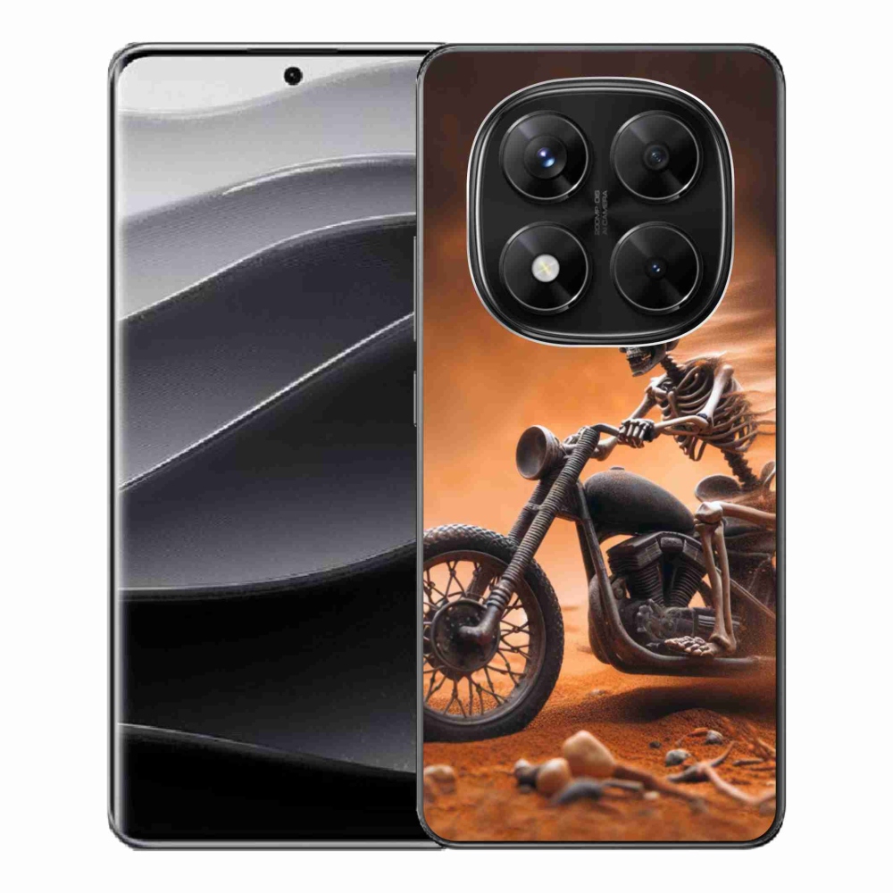 Gélový kryt mmCase na Xiaomi Redmi Note 14 Pro 5G/Poco X7 5G - kostra na motorku