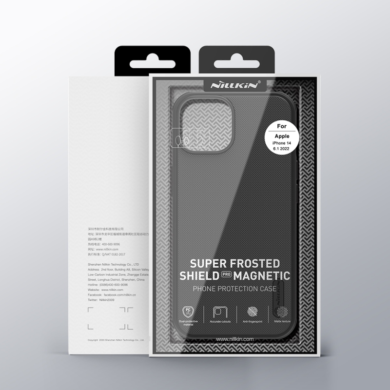 Nillkin Super Frosted PRE Magnetic Zadný Kryt pre Apple iPhone 13/14 Black