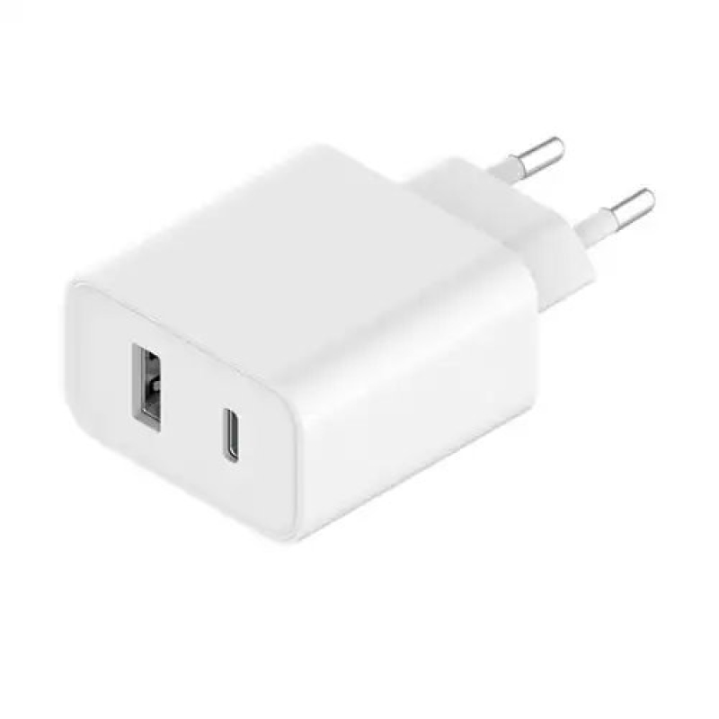 Xiaomi AD332EU USB/USB-C 33W Cestovná nabíjačka White