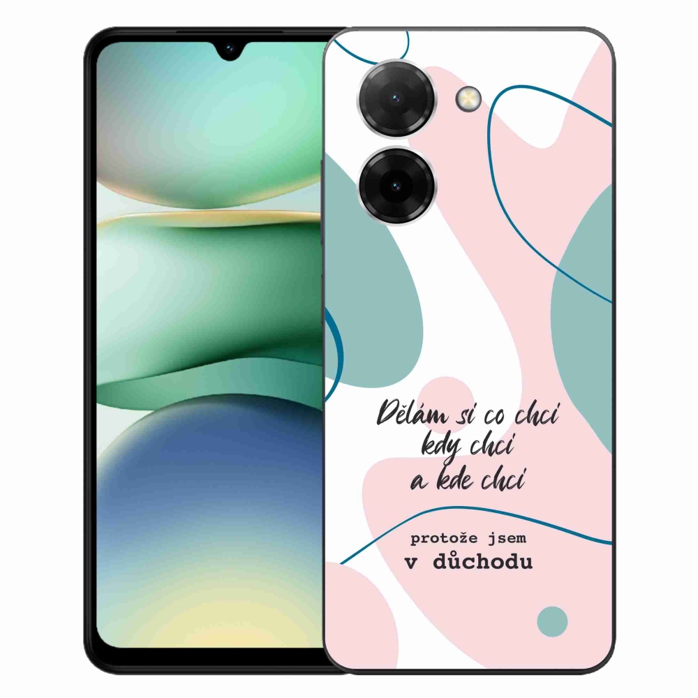 Gélový kryt mmCase na Xiaomi Redmi A5 (173.45x79.35x8.45mm) - vtipný text 10 biele pozadie