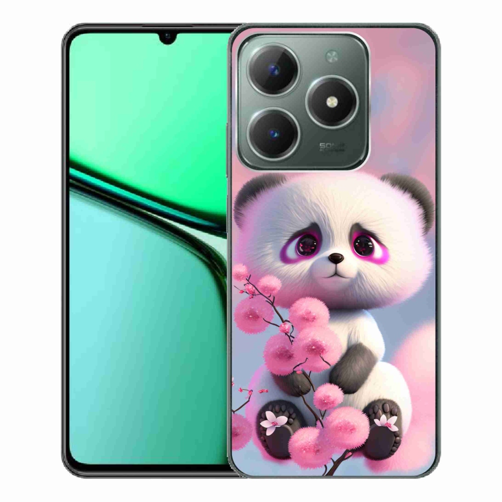 Gélový kryt mmCase na Realme C61 - roztomilá panda 1