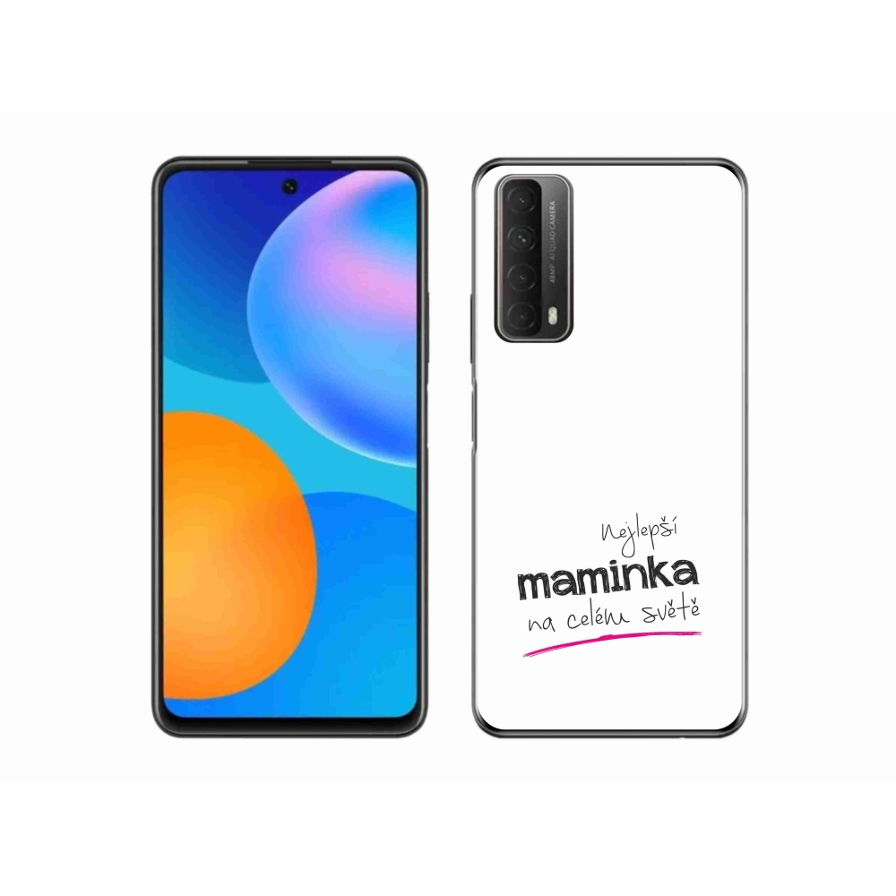 Gélový kryt mmCase na Huawei P Smart (2021) - najlepšia mamička 4 biele pozadie