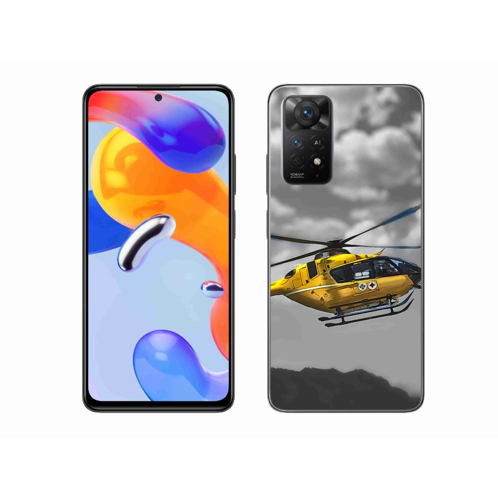 Gélový kryt mmCase na Xiaomi Redmi Note 11 Pro 4G/5G - žltá helikoptéra