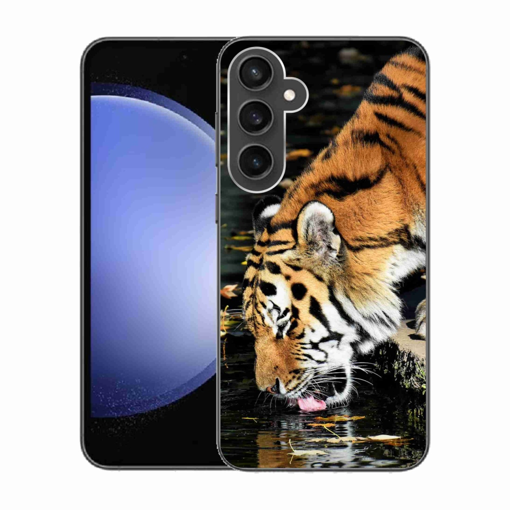 Gélový kryt mmCase na Samsung Galaxy S23 FE - smädný tiger