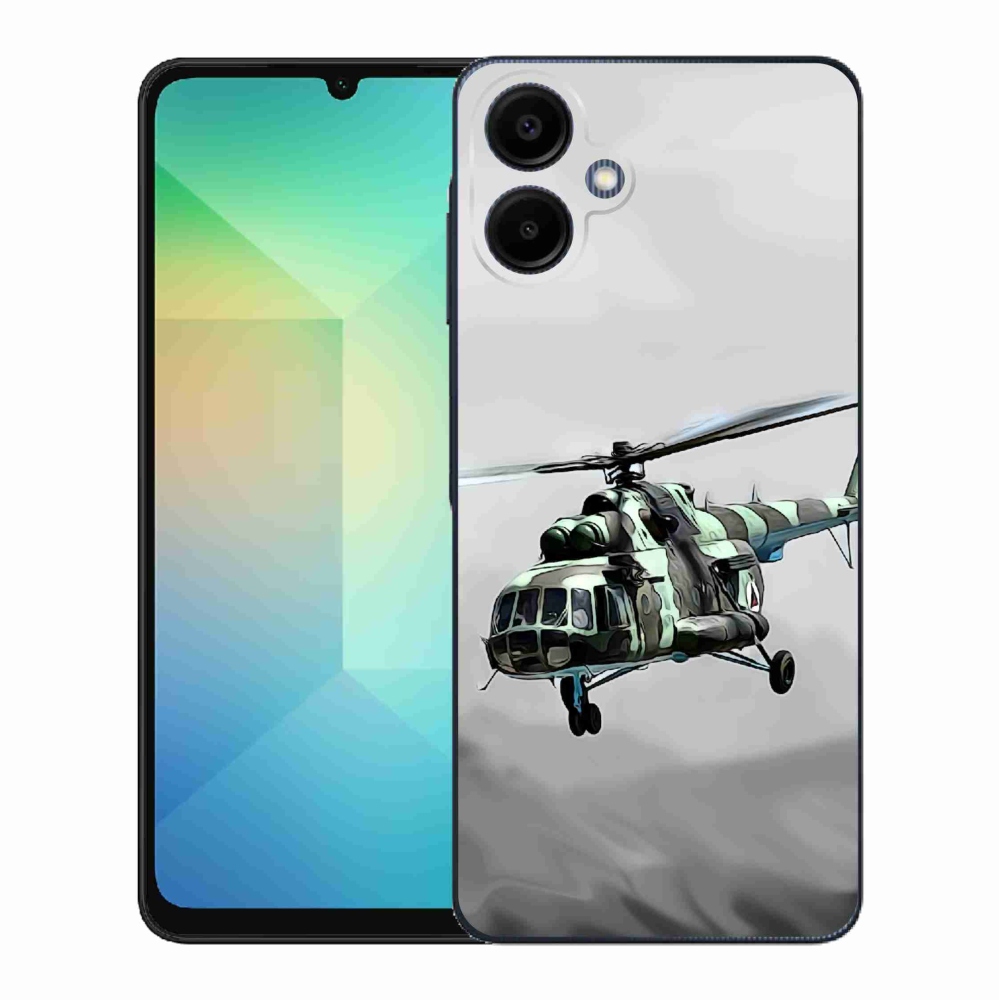 Gélový kryt mmCase na Samsung Galaxy A06 4G - vojenský vrtuľník