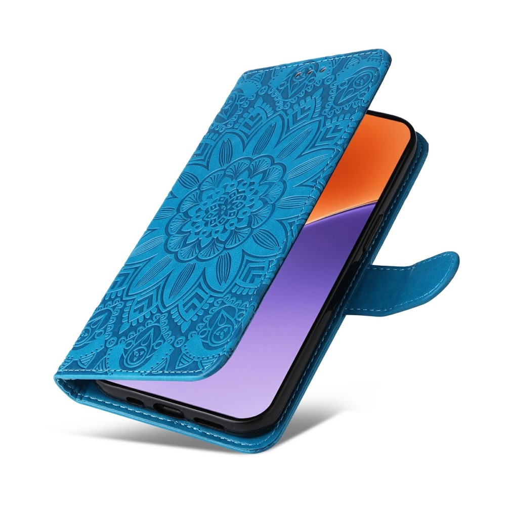 Sunflower knižkové púzdro na Xiaomi 15 - modré
