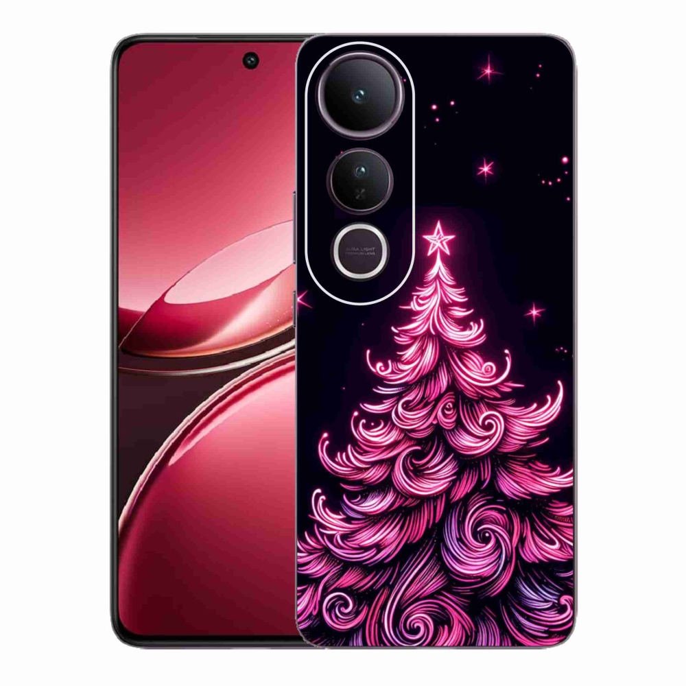 Gélový kryt mmCase na Vivo V50 Lite 4G/5G - neónový vianočný stromček 2