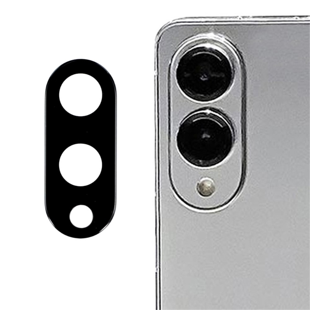Sklo šošovky fotoaparátu na Samsung Galaxy S25 Edge - čierne