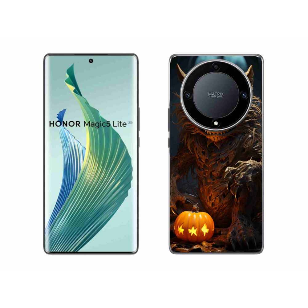 Gélový kryt mmCase na Honor Magic 5 Lite 5G - halloweenska príšera