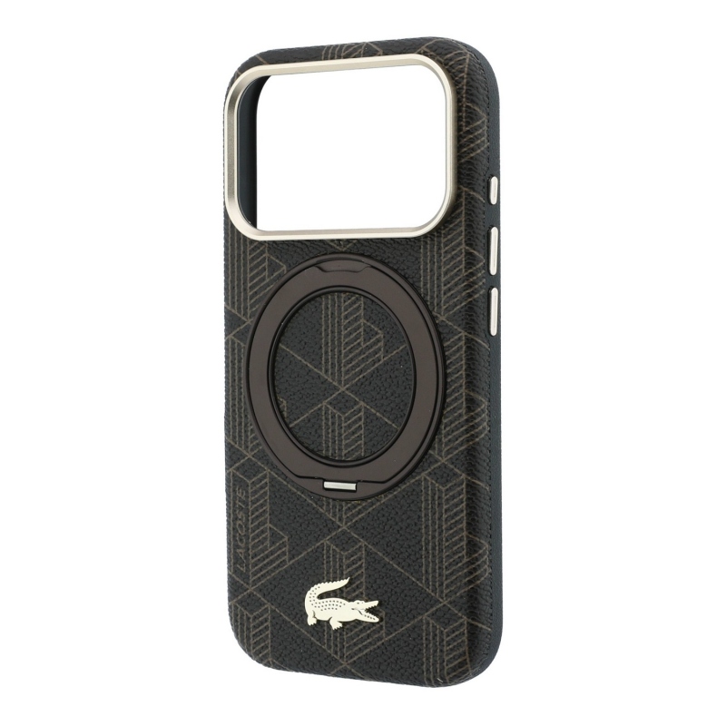 Lacoste PVC Semi Wrap Blend Ring Stand MagSafe zadný kryt pre iPhone 18 Pro v odtieni Light Gold