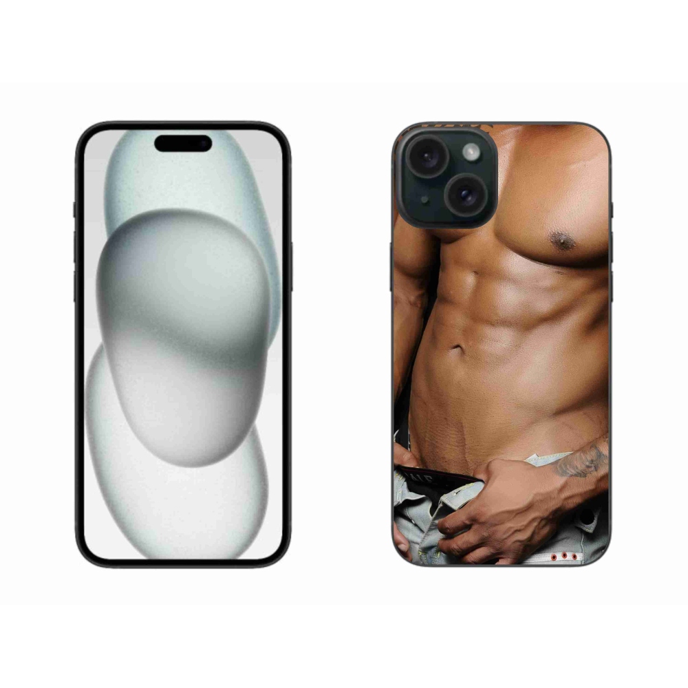 Gélový kryt mmCase na iPhone 15 Plus - sexy muž