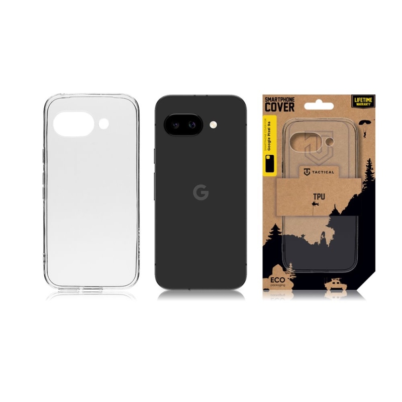 Tactical TPU Kryt pre Google Pixel 9a Transparent