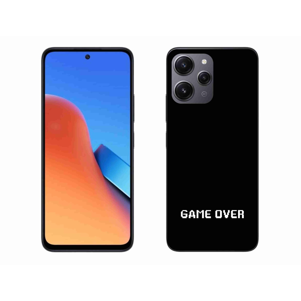 Gélový kryt mmCase na Xiaomi Redmi 12 - game over čierne pozadie