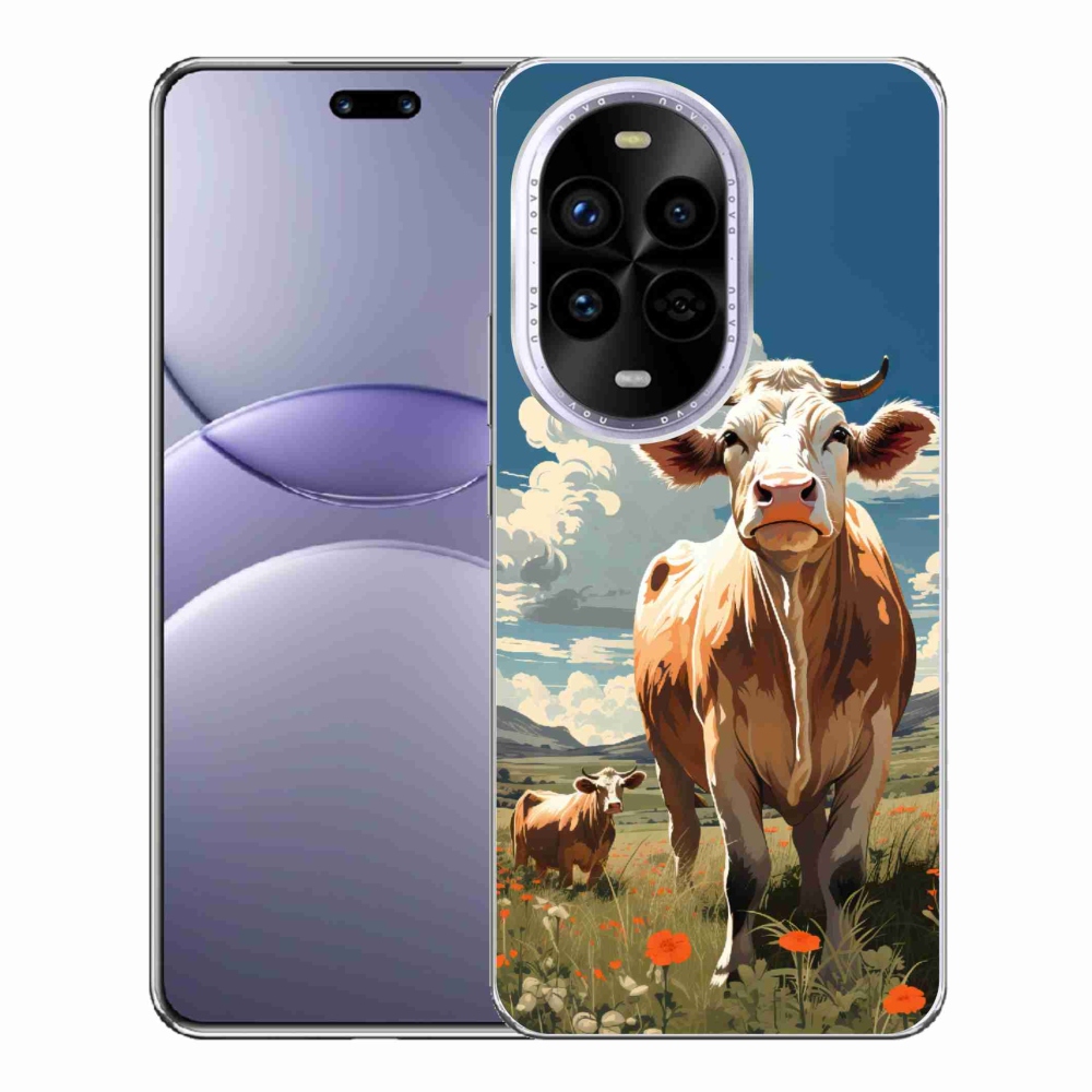 Gélový kryt mmCase na Huawei Nova 13 Pro 5G - kravy na lúke