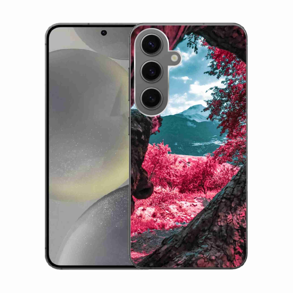 Gélový kryt mmCase na Samsung Galaxy S24 - výhľad na hory