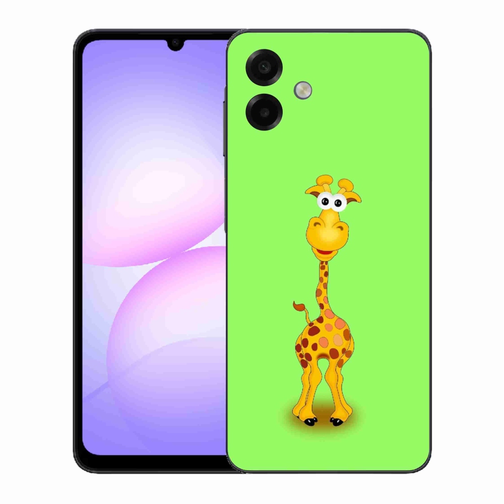 Gélový kryt mmCase na Samsung Galaxy A07 4G - kreslená žirafa