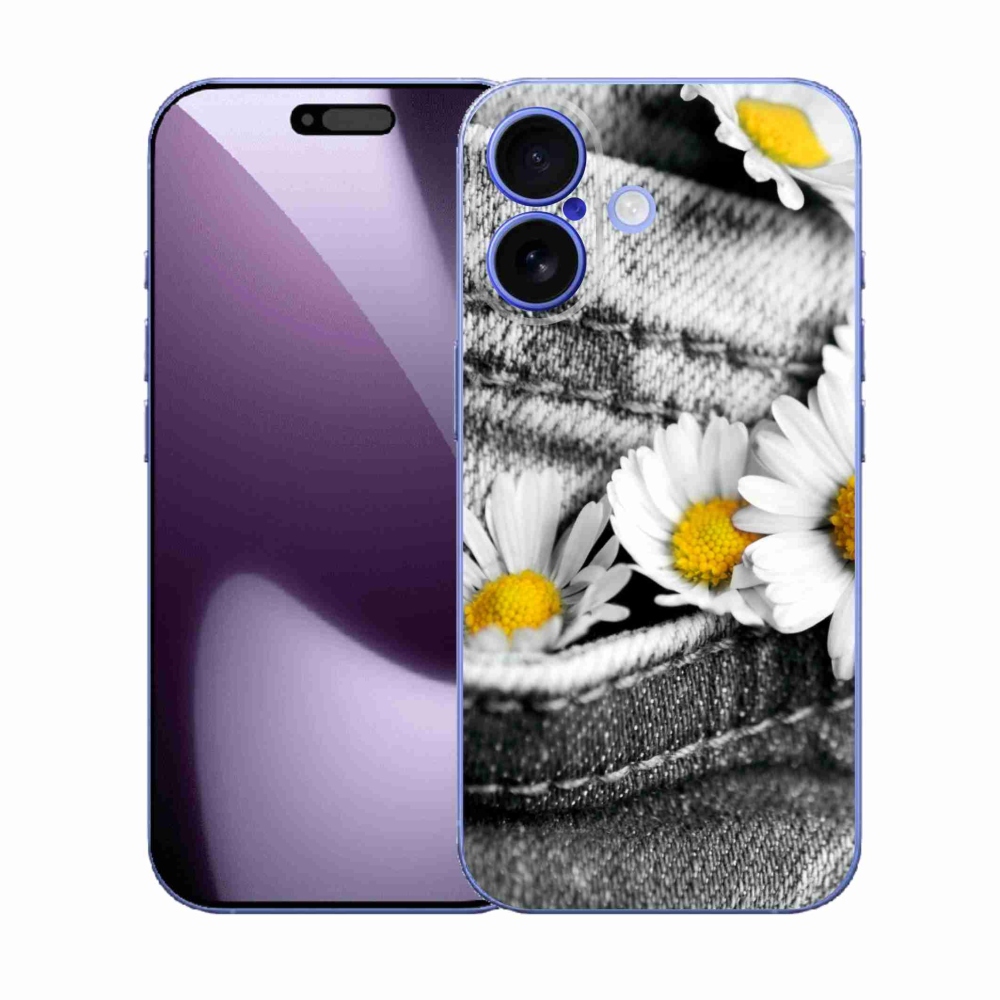 Gélový kryt mmCase na iPhone 17 - margarétky