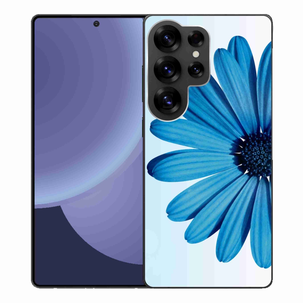 Gélový kryt mmCase na Samsung Galaxy S25 Ultra - modrá margaréta