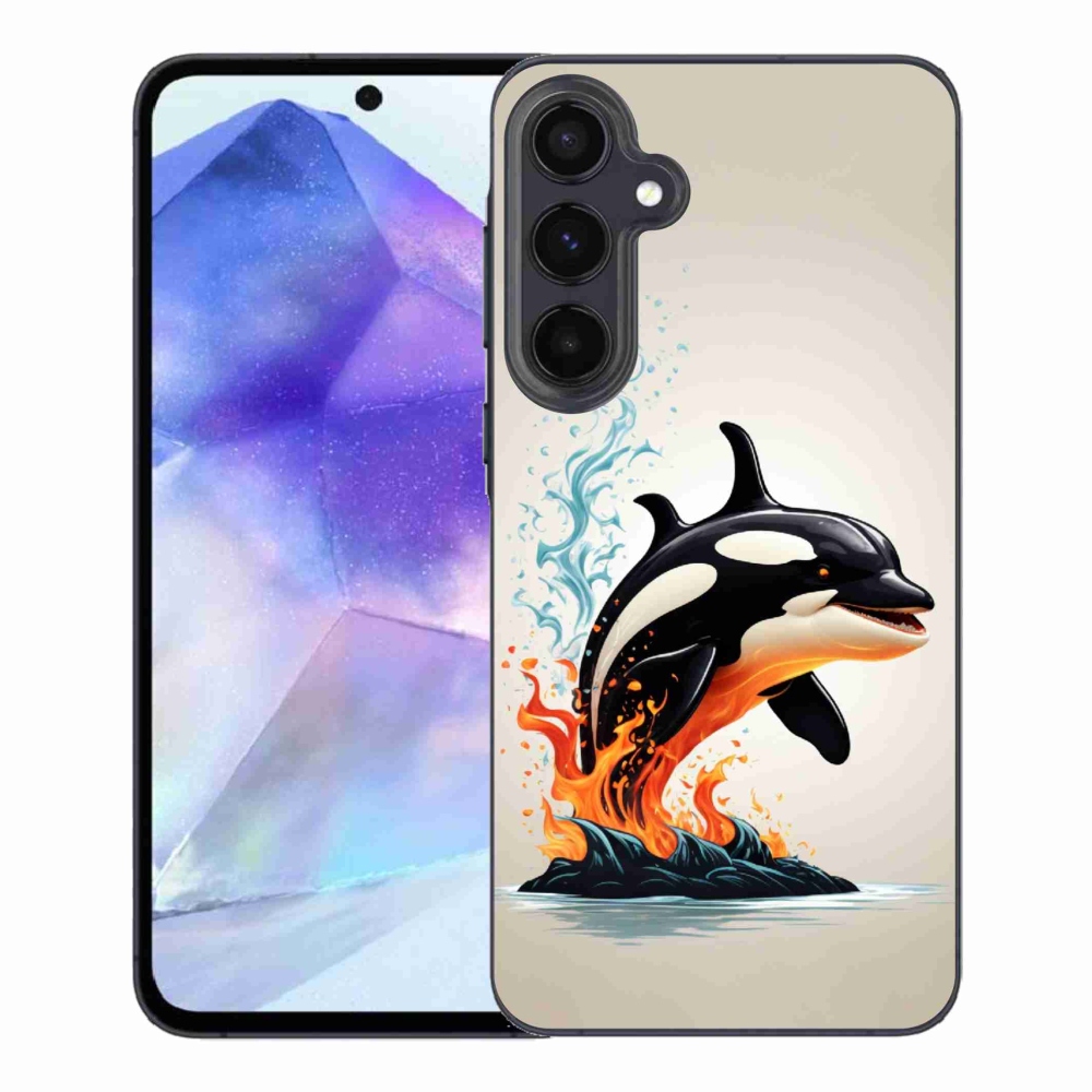 Gélový kryt mmCase na Samsung Galaxy A55 5G - kosatka