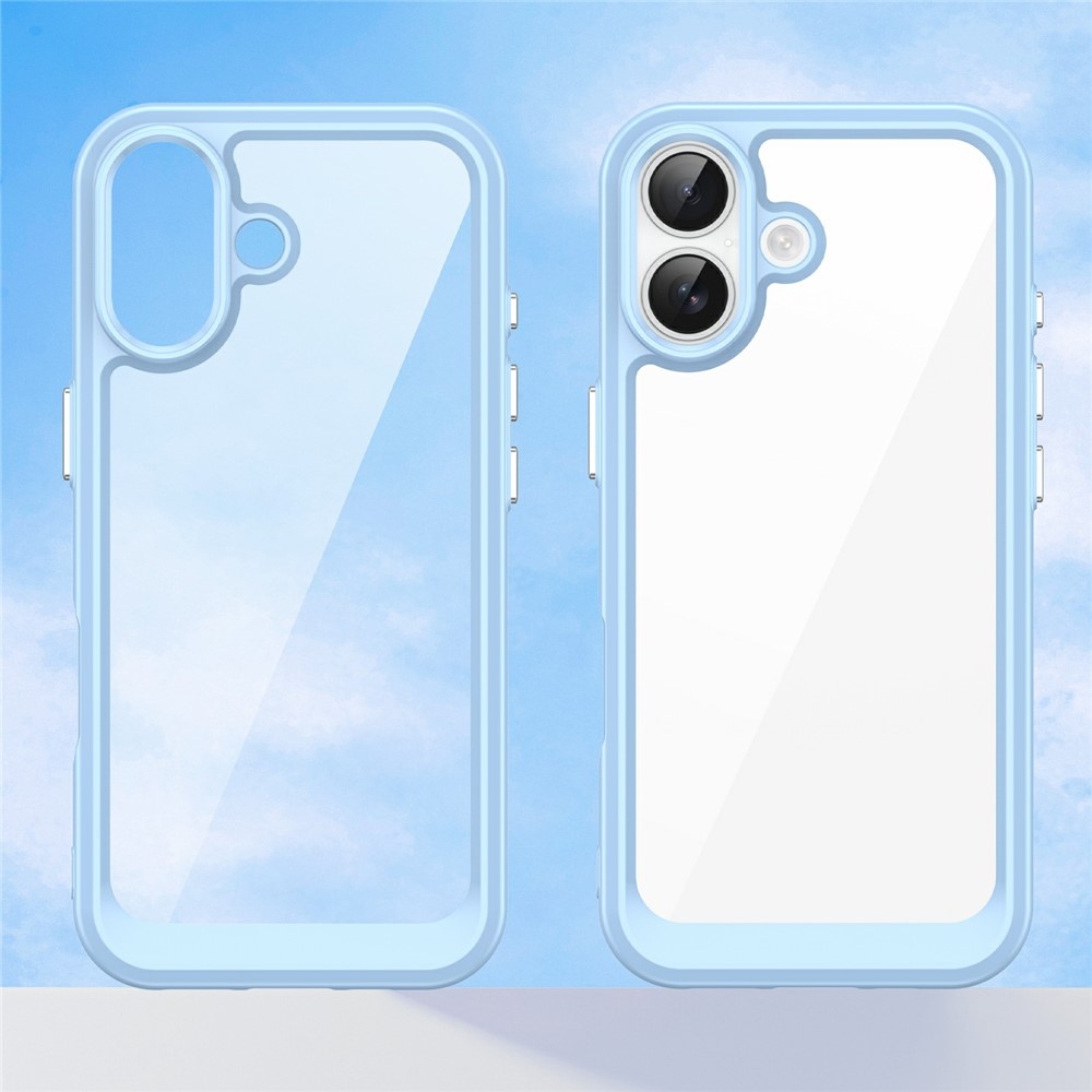 Gélový obal s pevným chrbtom na iPhone 17 - modrý